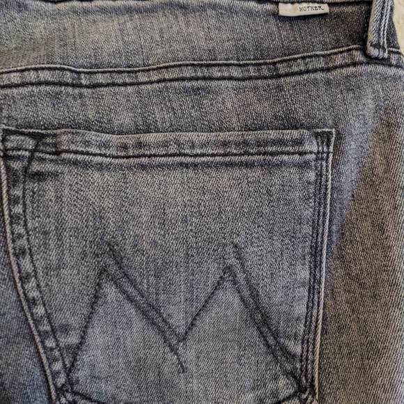 Mother The Looker Skinny Jeans In Grim Shadows Wash Size 28 Mid Rise 26" inseam - Picture 7 of 12